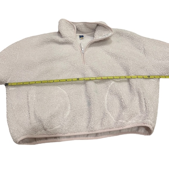 Old Navy White Sherpa Pullover Large - Picture 5 of 6